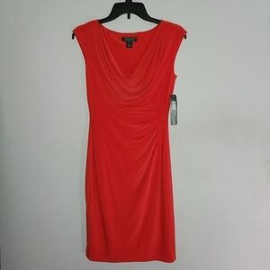 Lauren Ralph Lauren Cowl Neck Jersey Dress Petite 6P
